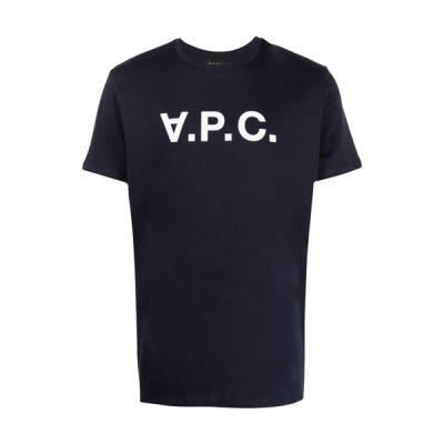 apc반팔 A.P.C. 아페쎄 V.P.C 로고 반팔 티셔츠 COBQX-H26943 IAK NAVY