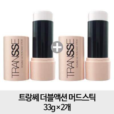 트랑쎄머드스틱 TRANSSE [2개구성] 트랑쎄 더블액션 머드스틱 33g, 단일상품