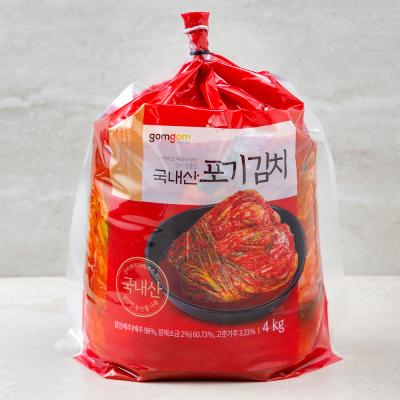 포기김치 곰곰 국내산 포기 김치 (냉장), 4kg, 1개