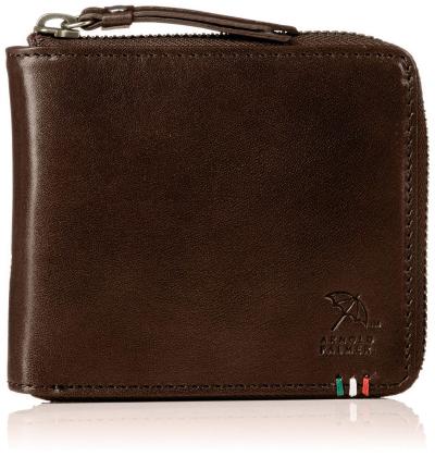 지갑구매 [아놀드 파머] 지갑 남성 접이식 지갑 라운드 지갑 동전 지갑 가죽 이탈리아 가죽 APS-3309 (brown)