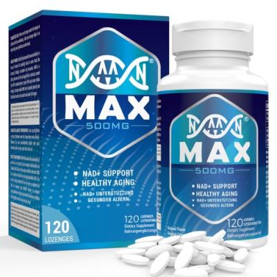 NMN NMN MAX 500mg 120정 Non-GMO NO글루틴 비건 2Pack(미국직송, 관부가세포함)